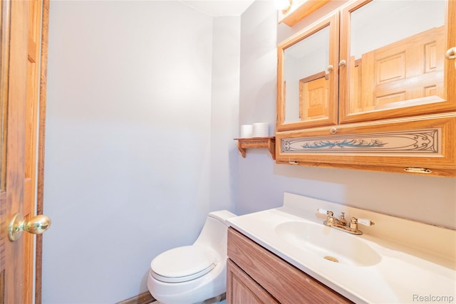 21128 Middlebelt Rd, New Boston, MI 48164 - half bathroom with vanity and toilet