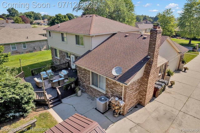 46655 Spruce Dr, Shelby Twp, MI 48315 - aerial perspective of suburban area
