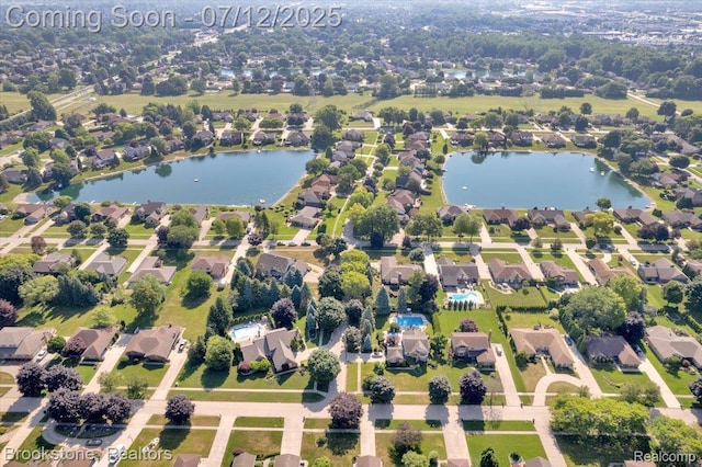 46655 Spruce Dr, Shelby Twp, MI 48315 - view of property location featuring a nearby body of water and nearby suburban area