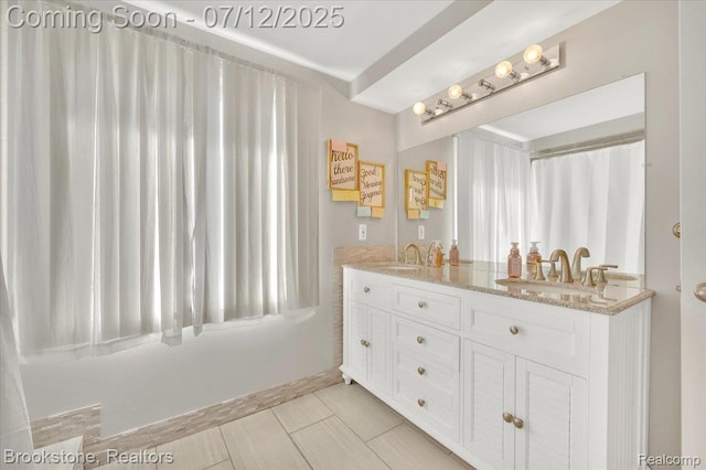 46655 Spruce Dr, Shelby Twp, MI 48315 - full bath with double vanity