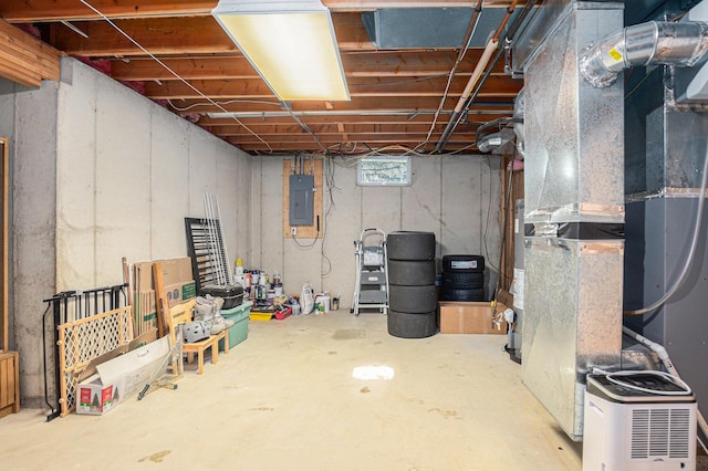 15303 Arborwood Dr, Grand Haven, MI 49417 - basement featuring electric panel and heating unit