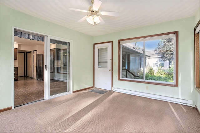 9477 Lightwood Ct, Richland, MI 49083 - unfurnished sunroom featuring baseboard heating