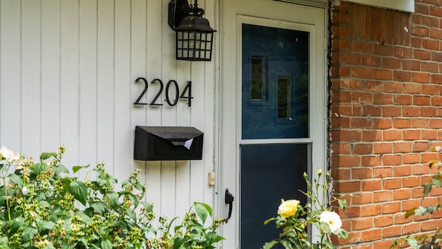 2204 Walter Dr, Ann Arbor, MI 48103 - view of exterior entry with brick siding