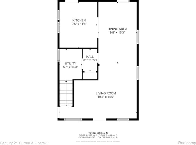 25021 Ecorse Rd, Taylor, MI 48180 - view of floor plan / room layout