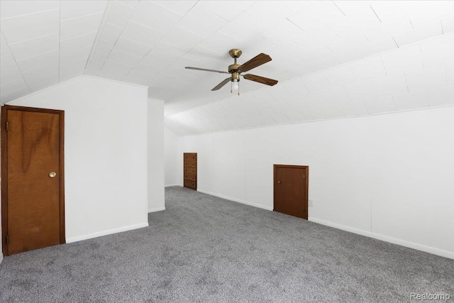 14535 Russell Ave, Allen Park, MI 48101 - additional living space with carpet, lofted ceiling, and a ceiling fan