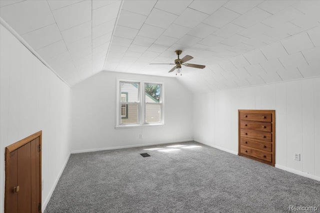 14535 Russell Ave, Allen Park, MI 48101 - additional living space with carpet floors, ceiling fan, and vaulted ceiling
