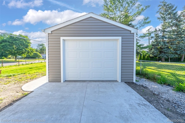 23858 Vassar Ave, Hazel Park, MI 48030 - detached garage with concrete driveway