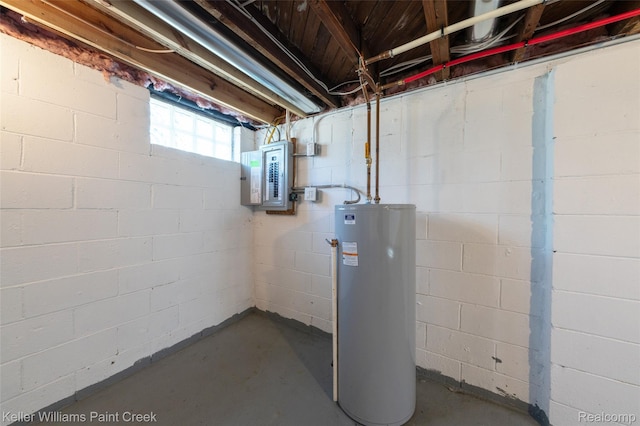 23858 Vassar Ave, Hazel Park, MI 48030 - below grade area with water heater and electric panel