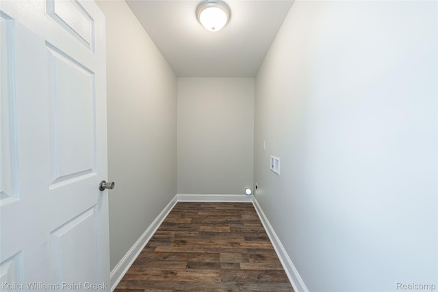23858 Vassar Ave, Hazel Park, MI 48030 - interior space with dark wood-style floors and baseboards