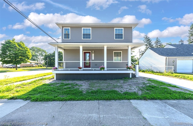 23858 Vassar Ave, Hazel Park, MI 48030 - view of front facade featuring covered porch