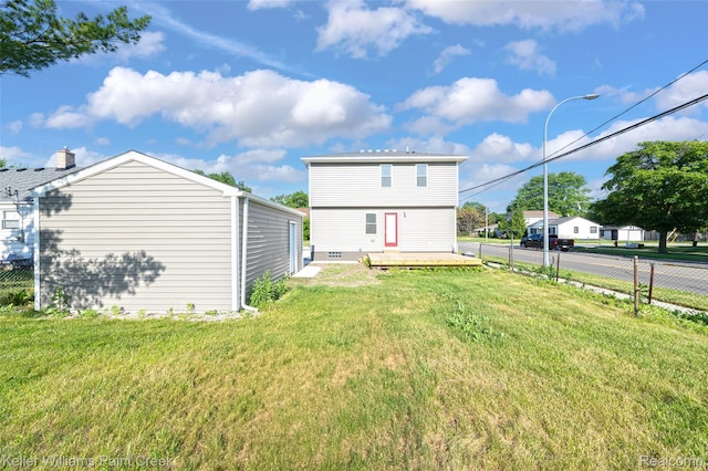 23858 Vassar Ave, Hazel Park, MI 48030 - back of house featuring a wooden deck