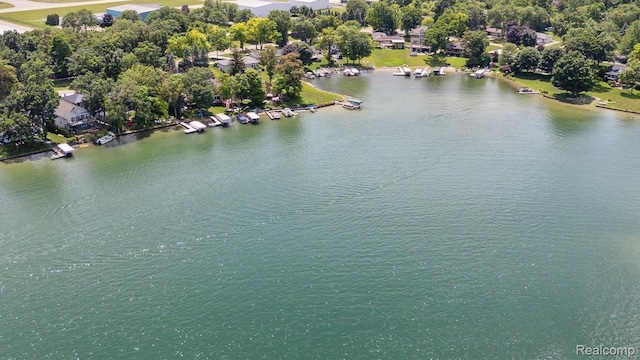 7262 Hatchery Rd, Waterford, MI 48327 - bird's eye view of a nearby body of water