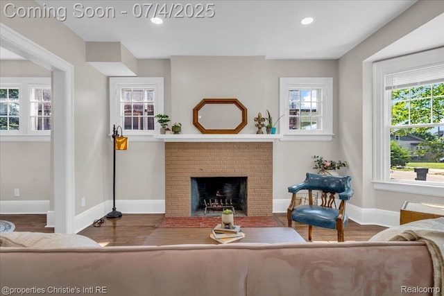 3801 Vicksburg St, Detroit, MI 48206 - living area with wood finished floors and recessed lighting