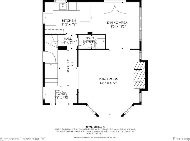 3801 Vicksburg St, Detroit, MI 48206 - view of floor plan / room layout