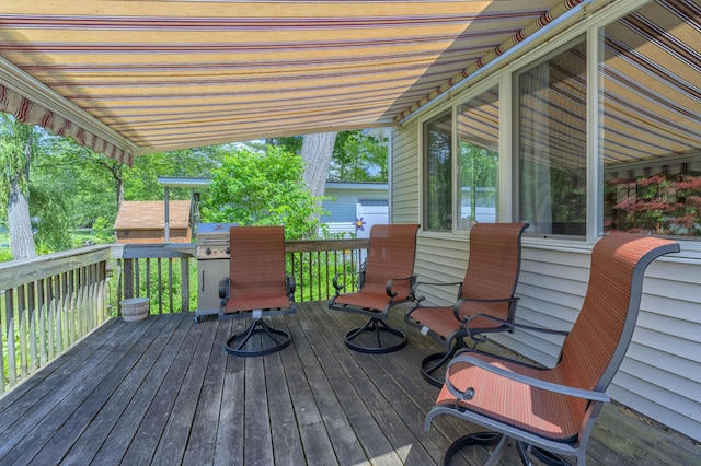 22770 Oak St, Pierson, MI 49339 - view of wooden deck