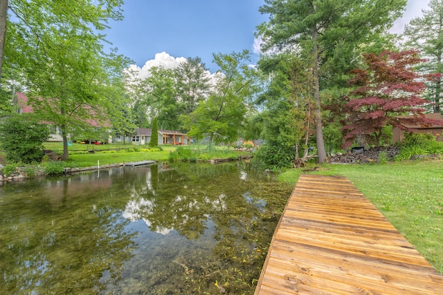 22770 Oak St, Pierson, MI 49339 - dock area featuring a water view
