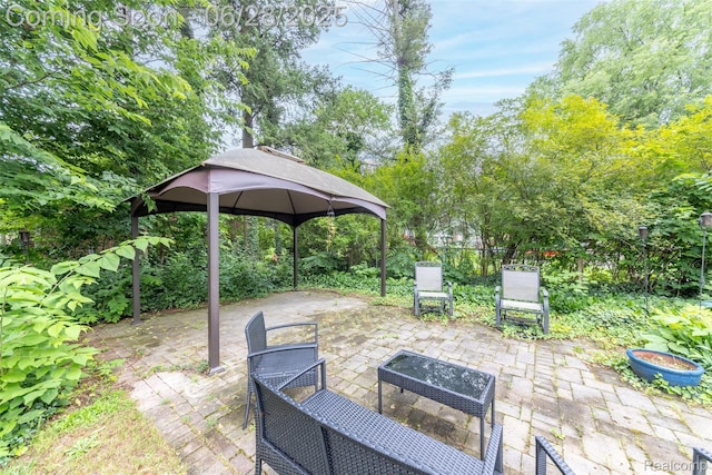 31718 W Chicago St, Canton, MI 48150 - view of patio featuring a gazebo