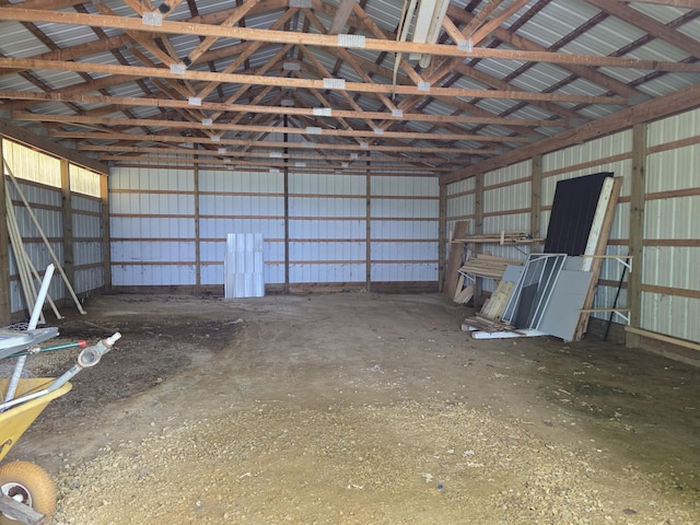 1236 Klink Rd, Tekonsha, MI 49092 - garage featuring metal wall