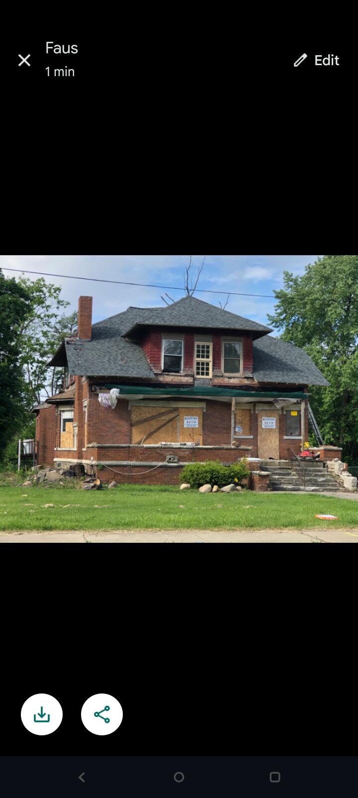 619 W Michigan Ave, Battle Creek, MI 49037 - view of front of home with a chimney and brick siding