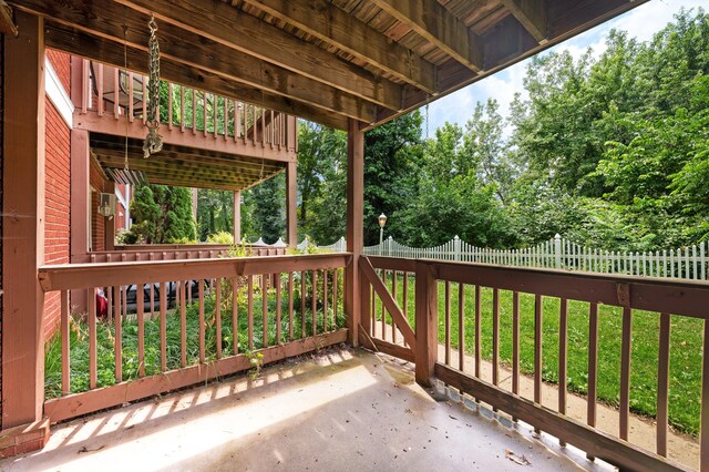 2002 N US Highway 31 Unit 8, Niles, MI 49120 - view of patio / terrace featuring view of wooded area