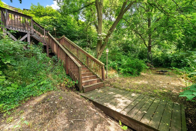 2002 N US Highway 31 Unit 8, Niles, MI 49120 - wooden deck with stairway