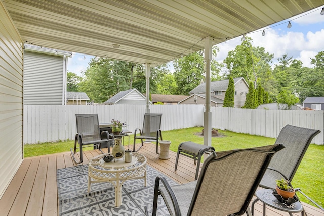 2151 Glenwood Ct, Brooklyn, MI 49230 - deck featuring a fenced backyard