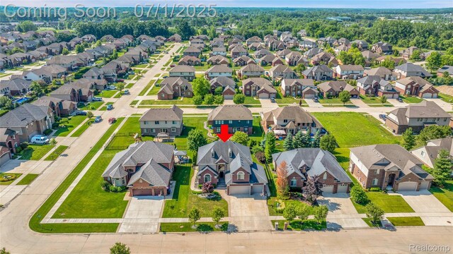 19492 Springbrook Dr, Macomb, MI 48044 - aerial perspective of suburban area