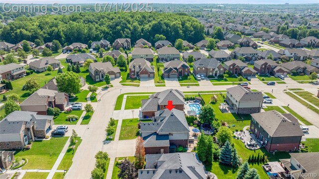 19492 Springbrook Dr, Macomb, MI 48044 - aerial view of residential area