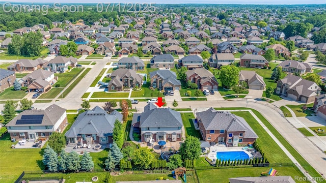 19492 Springbrook Dr, Macomb, MI 48044 - aerial perspective of suburban area