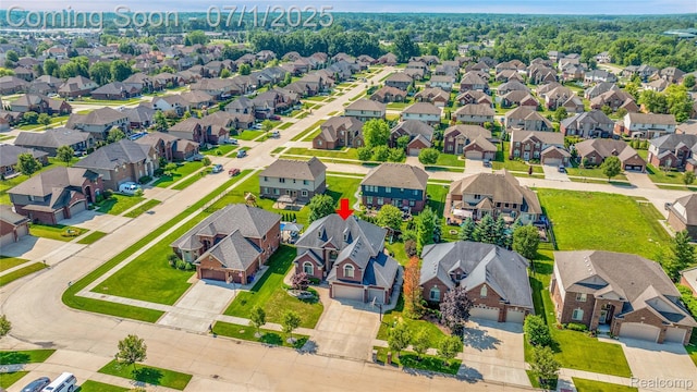 19492 Springbrook Dr, Macomb, MI 48044 - aerial view of residential area