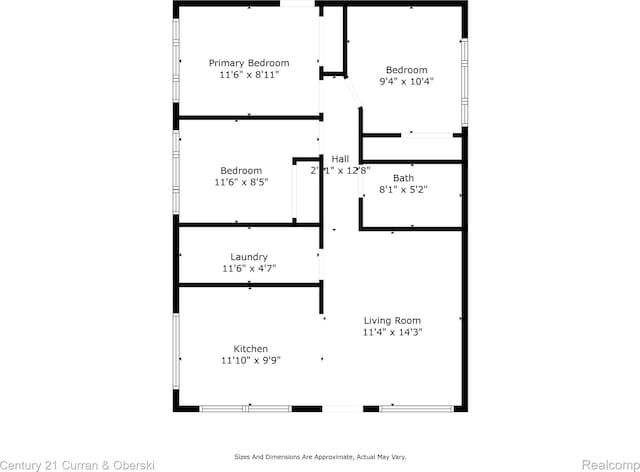 1587 Reo Ave, Lincoln Park, MI 48146 - view of floor plan / room layout