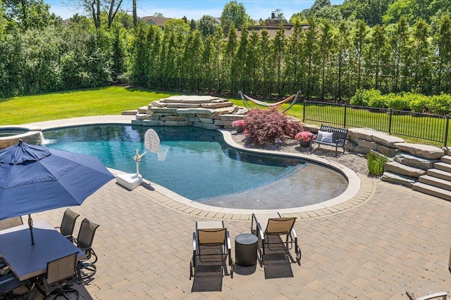 1988 Christenbury Ct, Rochester, MI 48306 - view of pool with a patio area and a pool with connected hot tub