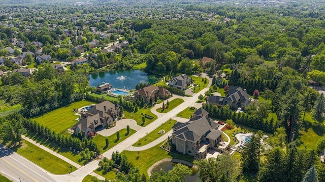 1988 Christenbury Ct, Rochester, MI 48306 - bird's eye view of a nearby body of water and a forest