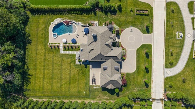 1988 Christenbury Ct, Rochester, MI 48306 - aerial view of a pool area