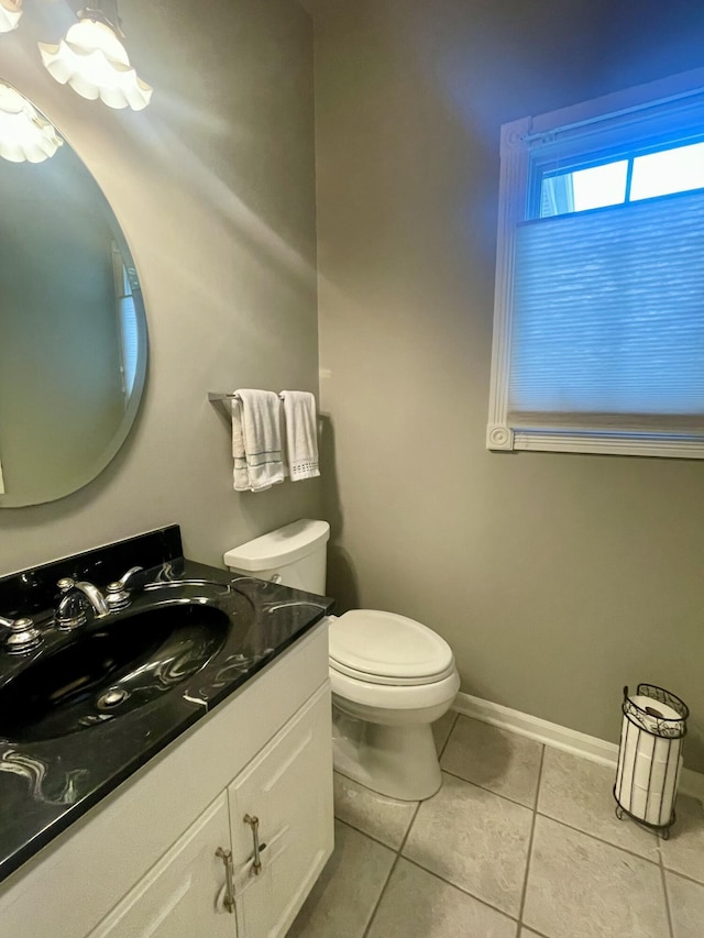 3643 Waterway Ct, Grass Lake, MI 49240 - half bath with tile patterned flooring and vanity
