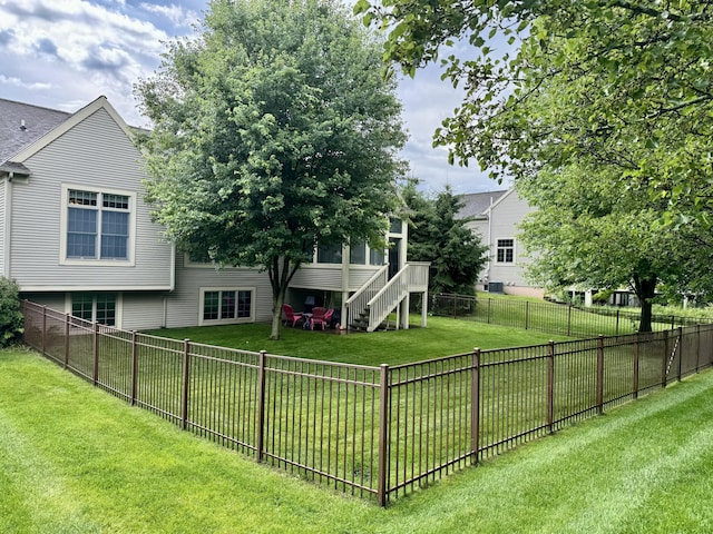 3643 Waterway Ct, Grass Lake, MI 49240 - back of property featuring a fenced backyard