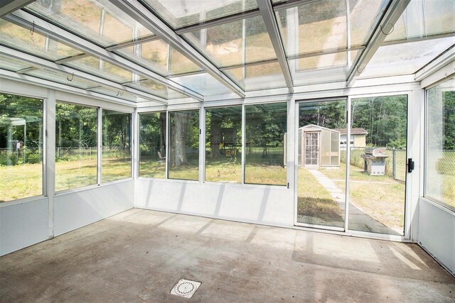 1722 Benson, Fountain, MI 49410 - view of unfurnished sunroom