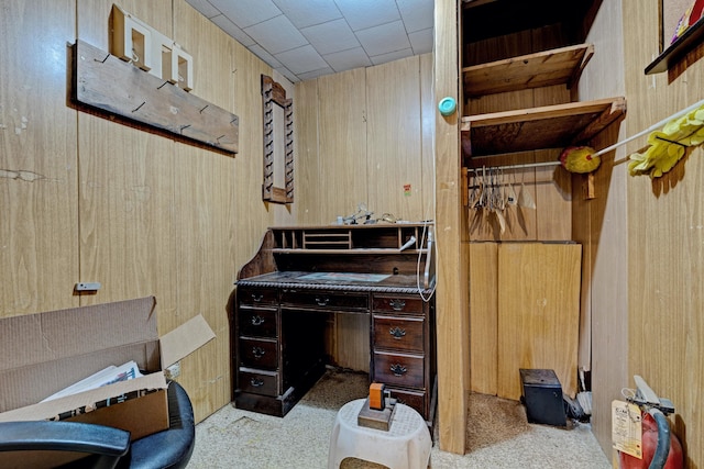 3618 Rohr Rd, Lake Orion, MI 48359 - carpeted office space with wood walls