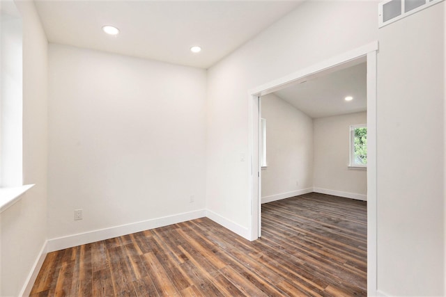 209 N 7th St, Ann Arbor, MI 48103 - unfurnished room with dark wood-type flooring and recessed lighting