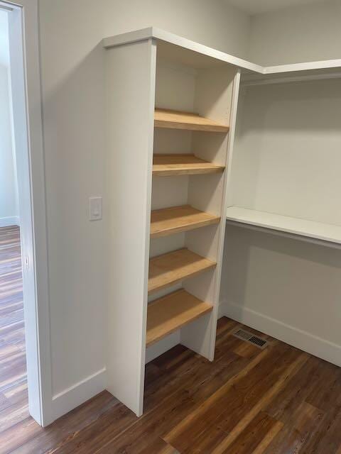 209 N 7th St, Ann Arbor, MI 48103 - walk in closet featuring dark wood-style floors