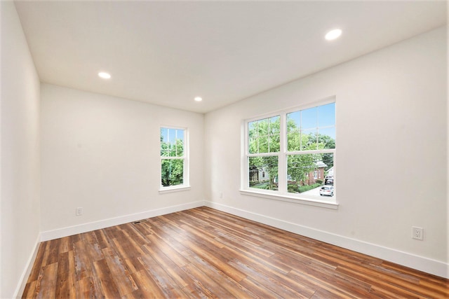 209 N 7th St, Ann Arbor, MI 48103 - unfurnished room featuring wood finished floors and recessed lighting