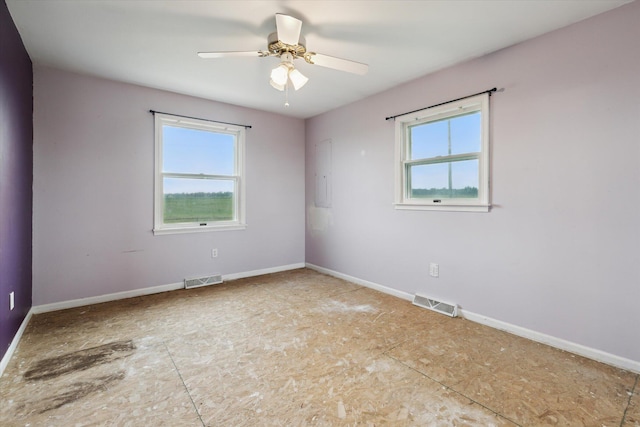 200 Begole Rd, Milan, MI 48160 - empty room with baseboards and a ceiling fan