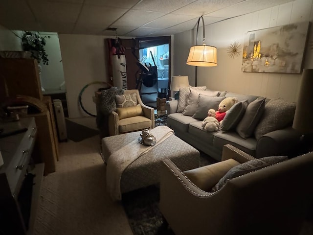 2008 Beekman Ct, Flushing, MI 48532 - living area with water heater and carpet