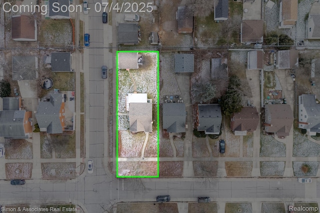 3101 Roosevelt St, Dearborn, MI 48124 - aerial view of residential area with property boundaries highlighted