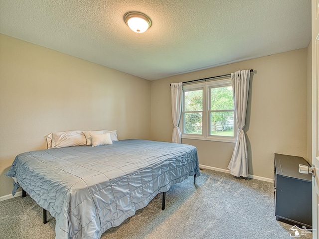 8299 Galloway Dr, Lambertville, MI 48144 - bedroom featuring carpet and a textured ceiling