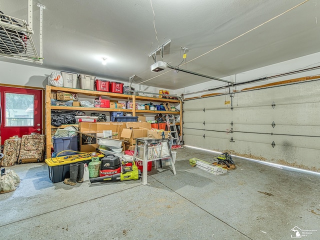 8299 Galloway Dr, Lambertville, MI 48144 - garage with a garage door opener
