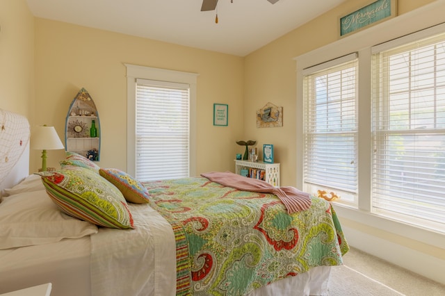 464 Kalamazoo St, South Haven, MI 49090 - bedroom with carpet and a ceiling fan