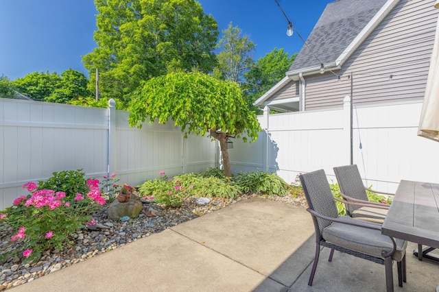 464 Kalamazoo St, South Haven, MI 49090 - fenced backyard featuring a patio area