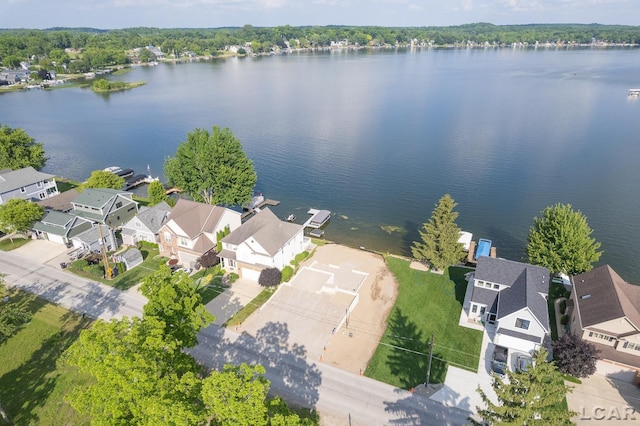 6820 Devils Lake Hwy, Manitou Beach, MI 49253 - aerial view of residential area with a large body of water