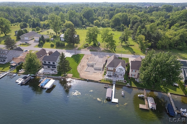 6820 Devils Lake Hwy, Manitou Beach, MI 49253 - aerial view of residential area with a large body of water